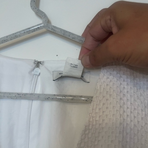 Club Monaco Womens Belted Puff Sleeve Eyelet Romper White size 4 - Bride/party - Picture 8 of 14